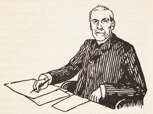 Emile Boutroux, Kopie von Boris Mestchersky, Illustration aus Histoire de la Nation Francaise, Sciences, Bände I & II, von Gabriel Hanotaux, 1924