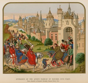 Einzug der Königin Isabeau von Bayern in Paris von French School