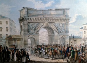 Einzug der Alliierten in Paris durch das Porte Saint Martin am 31.03.1814