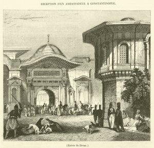 Eingang zum Divan (Gravur) von French School
