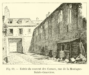 Eingang des Karmeliterklosters, Rue de la Montagne-Sainte-Genevieve von French School