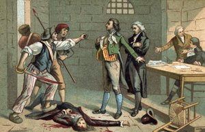Episode der Französischen Revolution: Roch-Antoine Cumuron, Abt von Sicard (1742-1822) - Direktor der Institution des Taubstummen von Paris im Jahr 1790, gerettet von Monot (1742-1822)