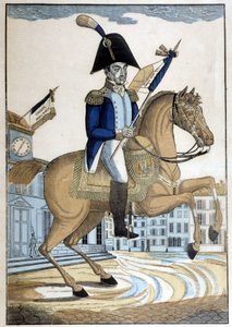 Reiterporträt von General Lafayette, Oberbefehlshaber der Nationalgarde von Frankreich
