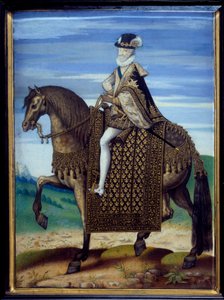 Reiterporträt von Henri IV (1553-1610) von French School