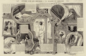 Etudes sur les meubles, Glaces et miroirs