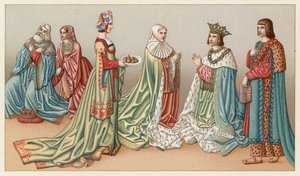 Europa XV-XVI. Jahrhundert Kostüm von French School