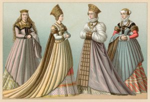 Europa XVI. Jahrhundert Kostüm von French School