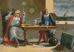 Evangelista Torricelli (1608-47), Erfinder des Thermometerbarometers von French School