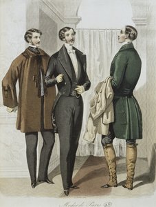 Abendkleid, Illustration aus Le Journal des Tailleurs, 16. Februar 1851 (Farbstich)