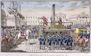 Hinrichtung von Ludwig XVI. (1754-93) am 21. Januar 1793