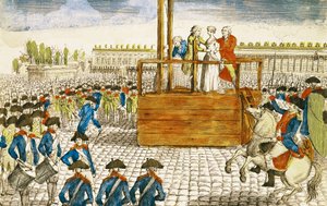 Hinrichtung von Marie-Antoinette (1755-93) auf dem Place de la Revolution, 16. Oktober 1793