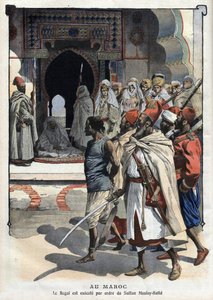 Hinrichtung von Rogui Bou Hamara auf Befehl von Sultan Moulay Hafid in Fes, „Le petit Journal“ vom 3. Oktober