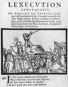 Hinrichtung der Marquise de Brinvilliers, 1676