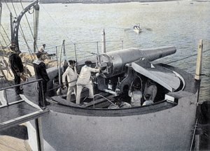 Kanonenübung - in „Militäralbum“ - Marine