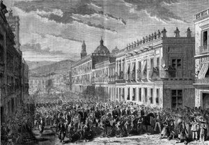 Expedition nach Mexiko (1861-1867): Einzug von General François Achille Bazaine