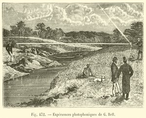 Photophonische Experimente von G. Bell von French School