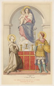 Faksimile einer Aquarelle von Ingres, mitgeteilt von Frau Ingres