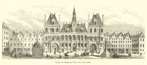 Fassade des Hotel de Ville unter Ludwig XIII von French School