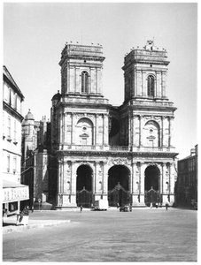 Fassade der Kathedrale Sainte-Marie von French School