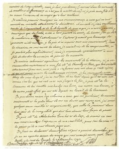 Faksimile des Testaments von Ludwig XVI. von Frankreich von French School