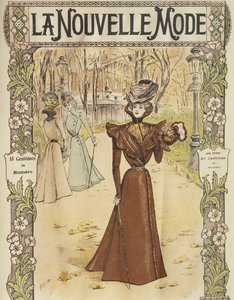 Modeplatte, Titelillustration aus La Nouvelle Mode, 12. Dezember 1897