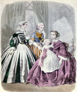 Modeplatte aus Le Monde Elegant 1859 (Farbstich)