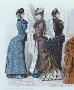 Modeplatte aus Le Moniteur de la Mode, 1882 von French School