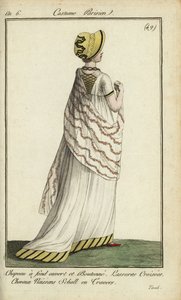 Modische Frau in den Tivoli-Gärten