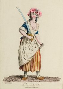 Weiblicher Sansculotte, um 1792 von French School