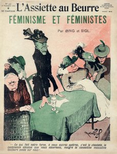 Feministische Karikatur, Titelblatt der französischen Satirezeitschrift 