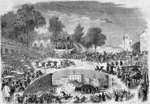 Festlichkeiten der Tarasque in den Straßen von Tarascon (Bouches du Rhône)