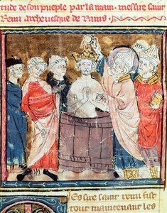 St. Remigius, Bischof von Reims von French School