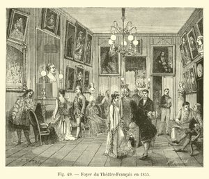 Foyer des Théâtre-Français, 1855 von French School