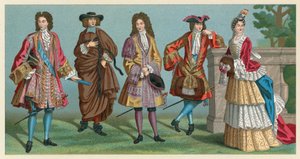 Frankreich XVII-XVIII Jahrhundert Kostüm von French School