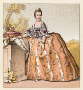 Kostüm des 18. Jahrhunderts in Frankreich von French School