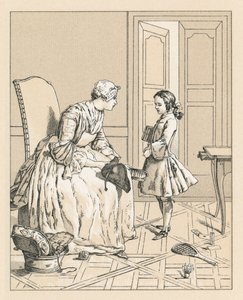 Frankreich XVIII. Jahrhundert Kostüm von French School
