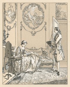 Frankreich XVIII. Jahrhundert Kostüm von French School