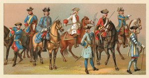 Französische Kostüme des XVIII. Jahrhunderts von French School