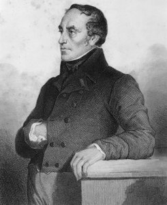 François Guizot (1787 - 1874), französischer Politiker und Historiker - Gravur in „Histoire de la vie politique et privée de Louis Philippe“
