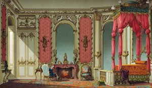 Französisches Interieur des 18. Jahrhunderts von French School
