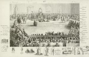Französische Nationalversammlung während der Herrschaft von Ludwig XVI. von French School
