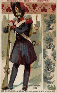 Französischer Nationalgardist, 1848 von French School