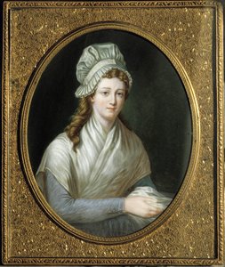 Porträt von Charlotte Corday (1768-1793). Anonymes französisches Gemälde