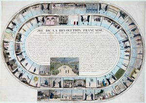 Französische Revolution: Gänsespiel am Ende des 18. Jahrhunderts mit den wichtigsten Stationen der Revolution