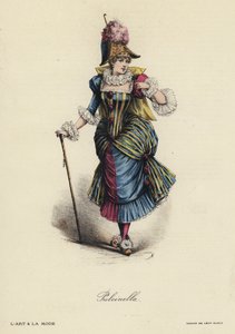 Französische Modeplatte von French School