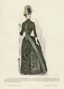 Französische Modeplatte von French School