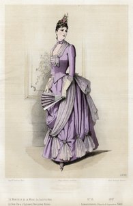 Französische Modeplatte, späte 19. Jahrhundert von French School