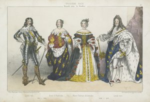 Französische Könige und Königinnen der älteren Linie der Bourbonen von French School