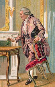 Französischer Schriftsteller Pierre Augustin Caron de Beaumarchais, um 1900 (Chromo) von French School
