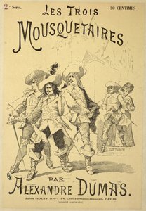 Titelseite einer Serialisierung von Die drei Musketiere von Alexandre Dumas père (1803-70) späte 19. Jahrhundert